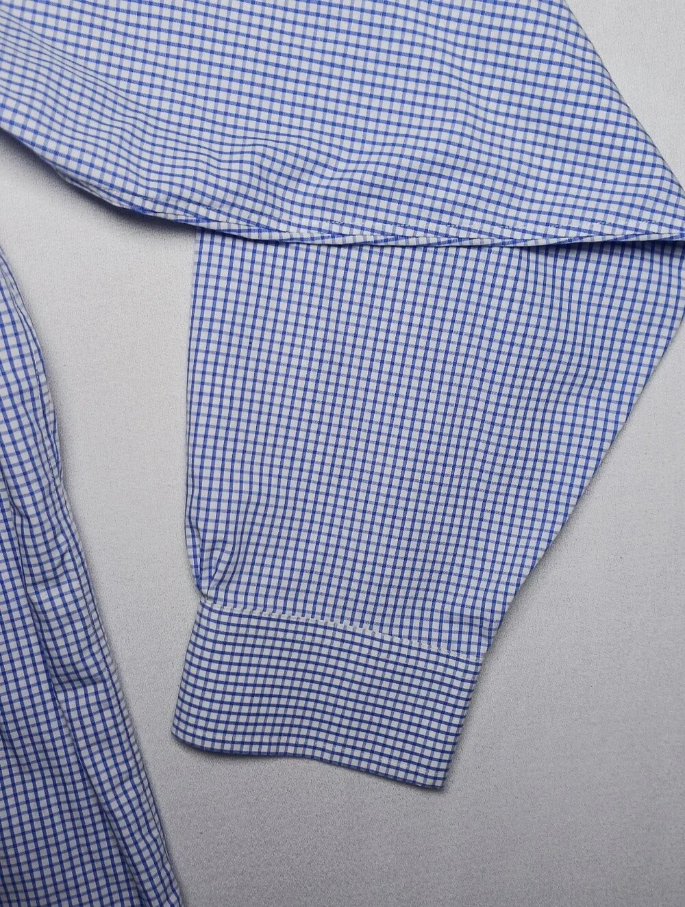 Brooks Brothers Mens Non Iron Dress Shirt XL 16.5-34/35 Blue Check Button Up